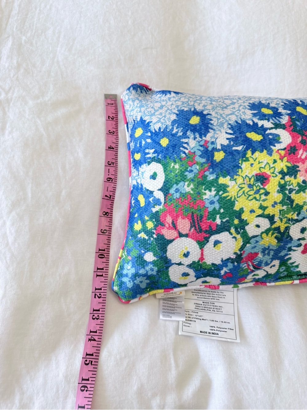 Anthropologie Sarah Campbell | Lumbar Pillow | Indoor/Outdoor Flowerbed Pillow - Picture 4 of 9